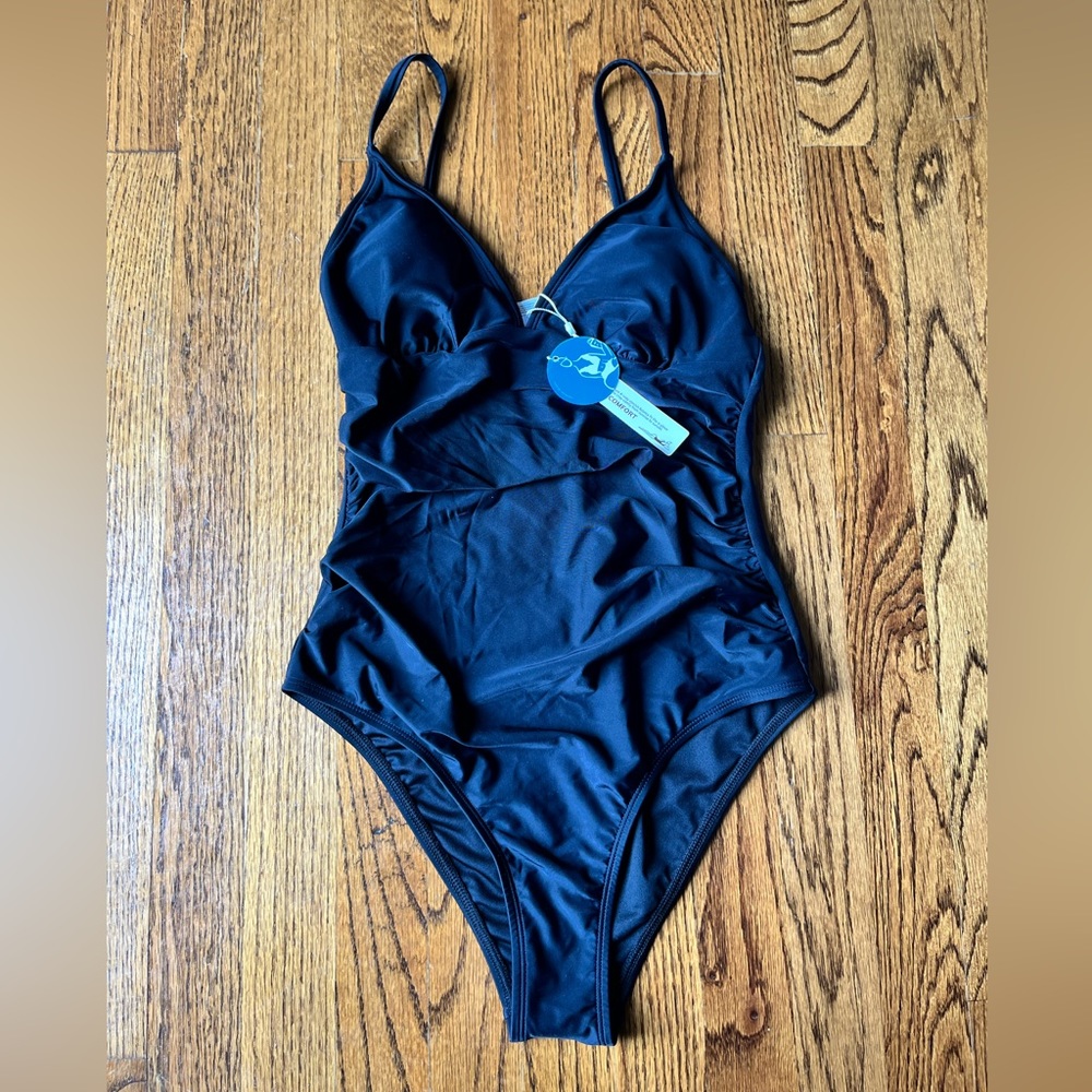 Black one piece swimsuit from Cupshe.